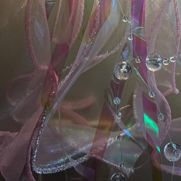 Jellyfish light 🪼💜 PURPLE light up holographic 3 modes clear beads hanging - Picture 8 of 13